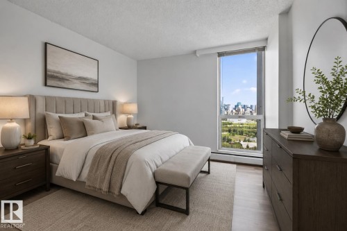 #1507 10883 Saskatchewan Dr Nw, Edmonton, AB - Indoor Photo Showing Bedroom