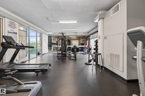 #1507 10883 Saskatchewan Dr Nw, Edmonton, AB - Indoor Photo Showing Gym Room