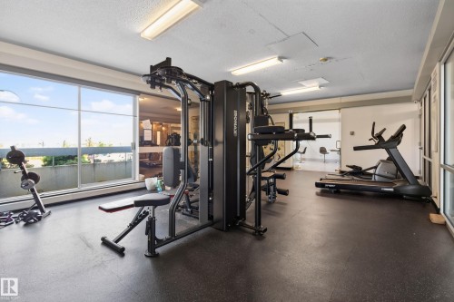 #1507 10883 Saskatchewan Dr Nw, Edmonton, AB - Indoor Photo Showing Gym Room