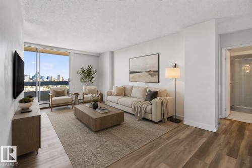 #1507 10883 Saskatchewan Dr Nw, Edmonton, AB - Indoor Photo Showing Living Room