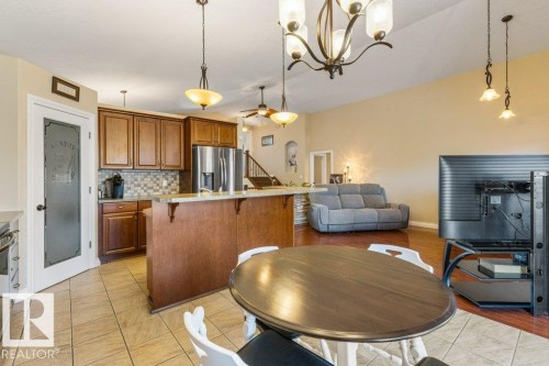 10107 97 Street, Morinville, AB - Indoor With Fireplace