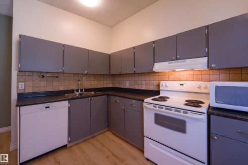 8920A 144 Avenue Nw, Edmonton, AB - Indoor Photo Showing Kitchen With Double Sink