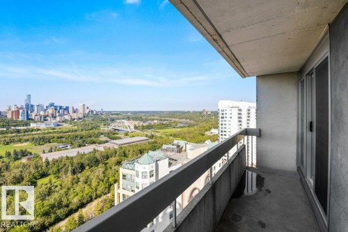 #1803 10883 Saskatchewan Dr Nw, Edmonton, AB - Outdoor With Balcony With View