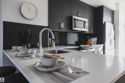 2028 212 Street Nw, Edmonton, AB - Indoor Photo Showing Kitchen With Double Sink