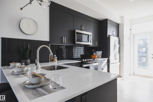 2028 212 Street Nw, Edmonton, AB - Indoor Photo Showing Kitchen With Upgraded Kitchen