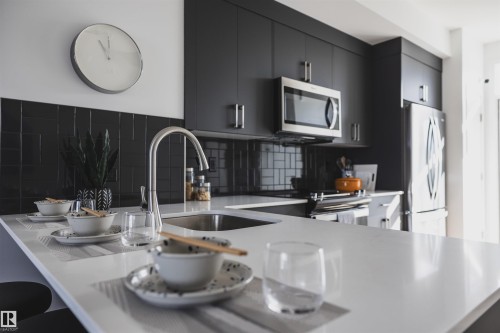 2028 212 Street Nw, Edmonton, AB - Indoor Photo Showing Kitchen With Double Sink With Upgraded Kitchen