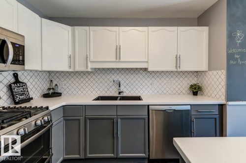 12114 16 Avenue Sw, Edmonton, AB - Indoor Photo Showing Kitchen With Double Sink With Upgraded Kitchen