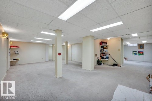 Perfect area for family fun. - 568 Buchanan Road Nw, Edmonton, AB - Indoor Photo Showing Basement