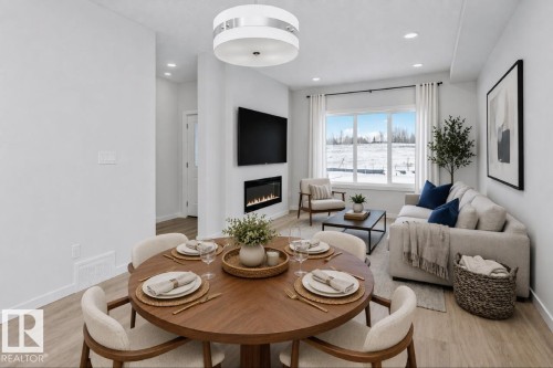 2735 6 Avenue Sw, Edmonton, AB - Indoor With Fireplace