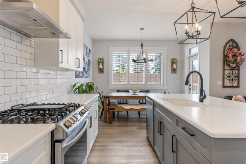 23 Jamison Crescent, St. Albert, AB - Indoor Photo Showing Kitchen With Upgraded Kitchen