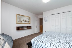 Wall-to-wall carpeting and white walls - 