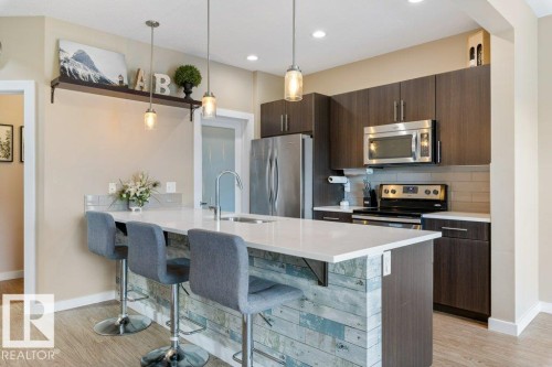 12831 205 Street Nw, Edmonton, AB - Indoor Photo Showing Kitchen With Stainless Steel Kitchen With Upgraded Kitchen