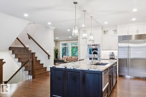 8927 117 Street Nw, Edmonton, AB - Indoor Photo Showing Kitchen With Upgraded Kitchen