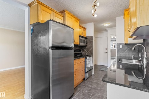 #102 10720 84 Av Nw, Edmonton, AB - Indoor Photo Showing Kitchen