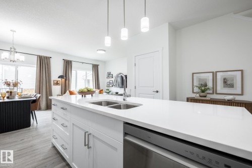 8614 97 Avenue, Morinville, AB - Indoor Photo Showing Kitchen With Double Sink