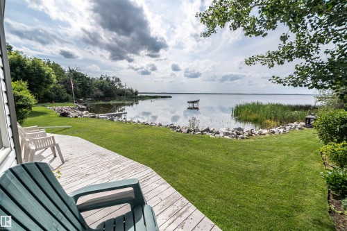 4740 Sunset Drive, Rural Lac Ste. Anne County, AB - Outdoor With Body Of Water With Deck Patio Veranda With View