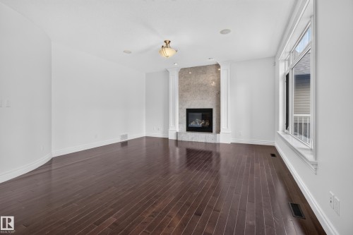 3308 Somerset Drive, Sherwood Park, AB - Indoor With Fireplace