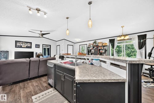#30 55220 Rge Road 13, Rural Lac Ste. Anne County, AB - Indoor Photo Showing Kitchen With Double Sink