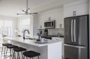 7 Roseburn Trail, Fort Saskatchewan, AB  - Indoor Photo Showing Kitchen With Stainless Steel Kitchen With Double Sink With Upgraded Kitchen 