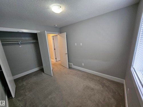 Room featuring neutral gray walls, gray carpeting, and white baseboards - 9311 66 Avenue Nw, Edmonton, AB - Indoor Photo Showing Other Room