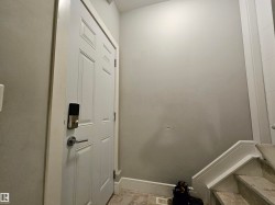 Panel door with smart lock hardware - 