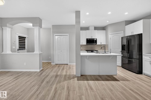 17928 62 Street Nw, Edmonton, AB - Indoor Photo Showing Kitchen With Double Sink