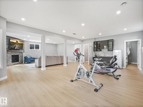 4115 58 Street, Beaumont, AB - Indoor Photo Showing Gym Room