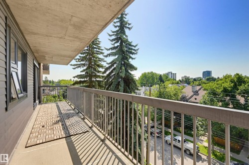 #502 10545 Saskatchewan Dr Nw, Edmonton, AB - Outdoor With Balcony With Exterior