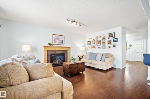 1212 37C Avenue Nw, Edmonton, AB - Indoor Photo Showing Living Room With Fireplace