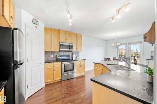 1212 37C Avenue Nw, Edmonton, AB - Indoor Photo Showing Kitchen With Double Sink