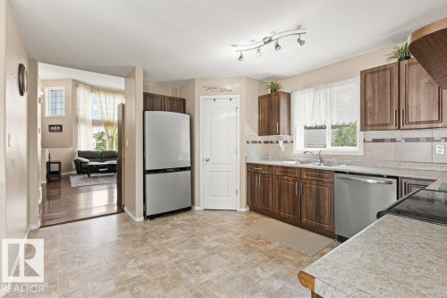 4512 210 Street Nw, Edmonton, AB - Indoor Photo Showing Kitchen With Double Sink