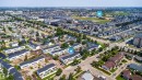 Aerial perspective showcasing residential developments with varied architectural styles - 11432 139 Avenue Nw, Edmonton, AB  - Outdoor With View 