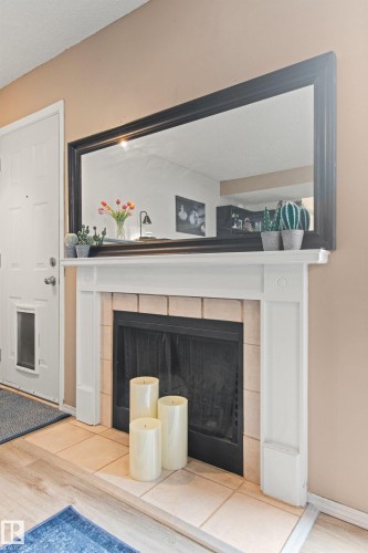 #64 3221 119 St Nw, Edmonton, AB - Indoor With Fireplace