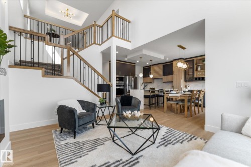 12 Cobblestone Gate, Spruce Grove, AB - Indoor Photo Showing Living Room