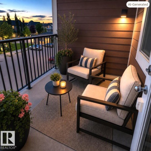 #310 5370 Chappelle Rd Sw Sw, Edmonton, AB - Outdoor With Balcony With Exterior