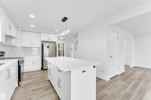 336 Wild Rose Way Nw, Edmonton, AB - Indoor Photo Showing Kitchen With Upgraded Kitchen