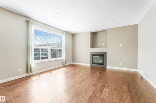 13525 162A Avenue Nw, Edmonton, AB - Indoor Photo Showing Living Room With Fireplace