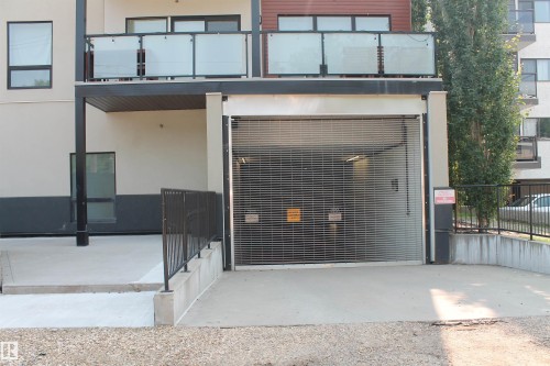 Entrance To Underground Secure Parking. - #203 10006 83 Av Nw, Edmonton, AB - Outdoor With Exterior