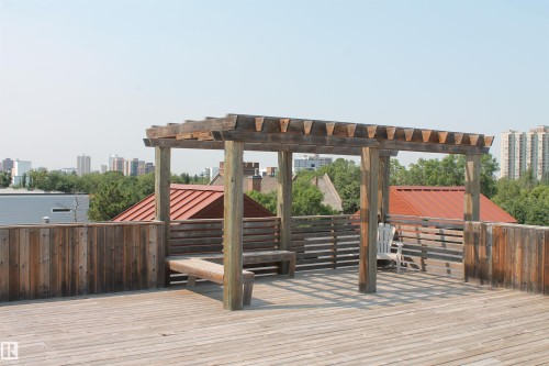 Enjoy The Roof Top Patio. - #203 10006 83 Av Nw, Edmonton, AB - Outdoor With Deck Patio Veranda
