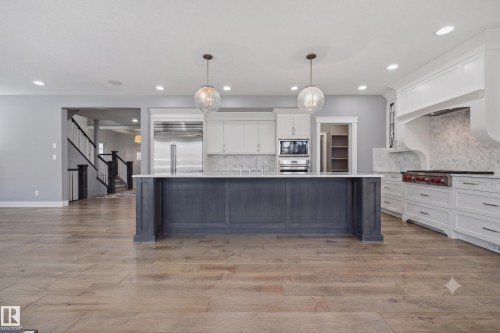 1305 Hainstock Way Sw, Edmonton, AB - Indoor Photo Showing Kitchen With Upgraded Kitchen