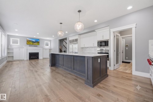1305 Hainstock Way Sw, Edmonton, AB - Indoor Photo Showing Kitchen With Upgraded Kitchen