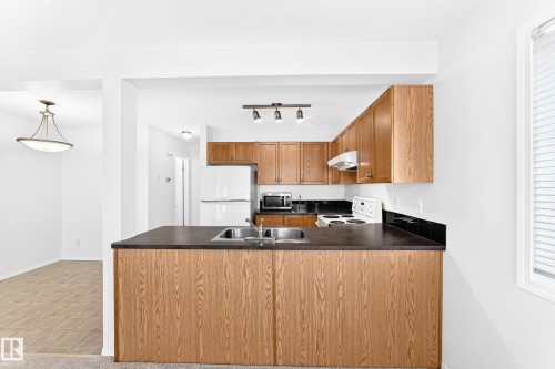 #93 230 Edwards Dr Sw, Edmonton, AB - Indoor Photo Showing Kitchen With Double Sink