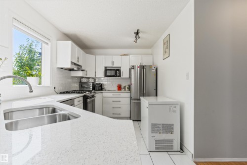 15817 102 Avenue Nw, Edmonton, AB - Indoor Photo Showing Kitchen With Double Sink With Upgraded Kitchen