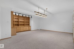 Spacious room featuring light-toned carpeting and white walls - 