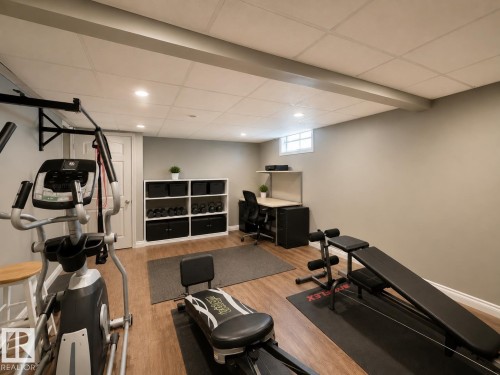 119 Garland Crescent, Sherwood Park, AB - Indoor Photo Showing Gym Room