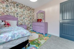 Decorative wall covering accenting the space - 
