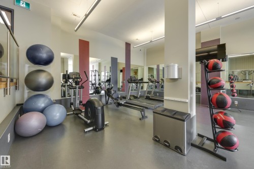 #502 9835 113 St Nw, Edmonton, AB - Indoor Photo Showing Gym Room