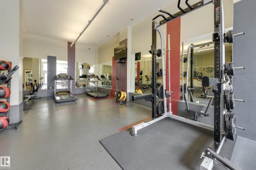 #502 9835 113 St Nw, Edmonton, AB - Indoor Photo Showing Gym Room