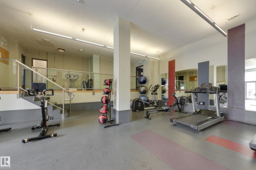 #502 9835 113 St Nw, Edmonton, AB - Indoor Photo Showing Gym Room