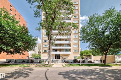 #1601 9909 110 St Nw, Edmonton, AB - Outdoor With Facade